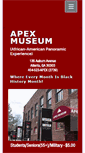 Mobile Screenshot of apexmuseum.org