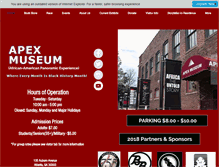 Tablet Screenshot of apexmuseum.org